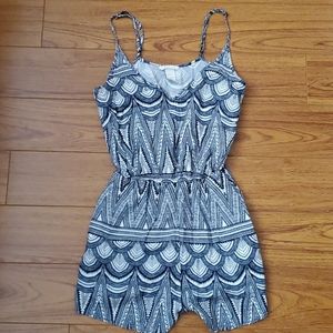 Blue & White Romper